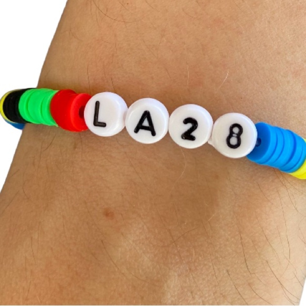 LA28 Los Angeles Summer Olympics Heishi beaded bracelet